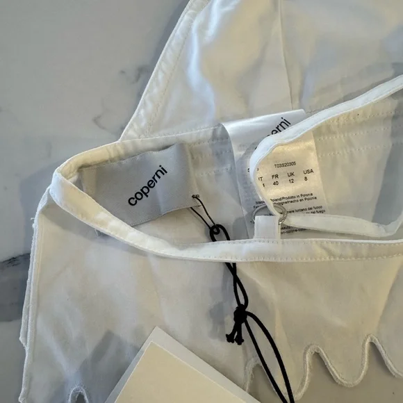 Coperni White Ruffled Bralette - Picture 7 of 7